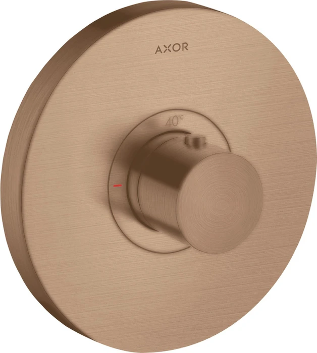 Hansgrohe Axor ShowerSelect rund Thermostat brushed red gold