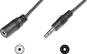 Digitus 3.5mm Klinke Verlängerungskabel 2.5m (AK-510200-030-S)