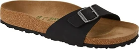 Birkenstock Madrid Vegan Birko-Flor Nubuk schwarz (Damen)