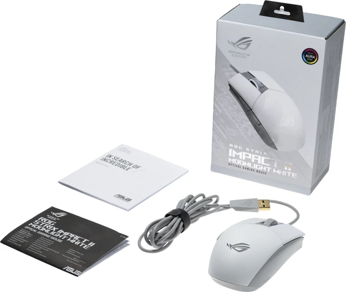 ASUS ROG Strix Impact II Moonlight White, USB