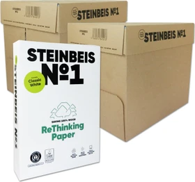 Steinbeis No. 1 Classic White ReThinking Universalpapier weiß, A4, 80g/m², 5000 Blatt