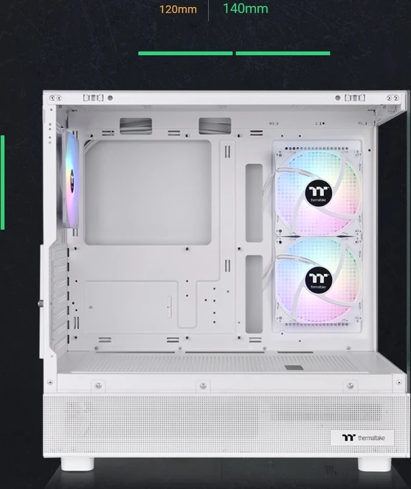 Thermaltake View 270 Plus TG ARGB Snow, weiß, Glasfenster