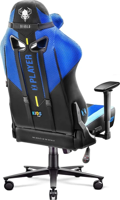 Diablo Chairs X-Player 2.0 Kids Gamingstuhl, blau/schwarz