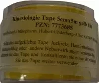Nasara Kinesiology Tape Rolle 5cm x 5m gelb