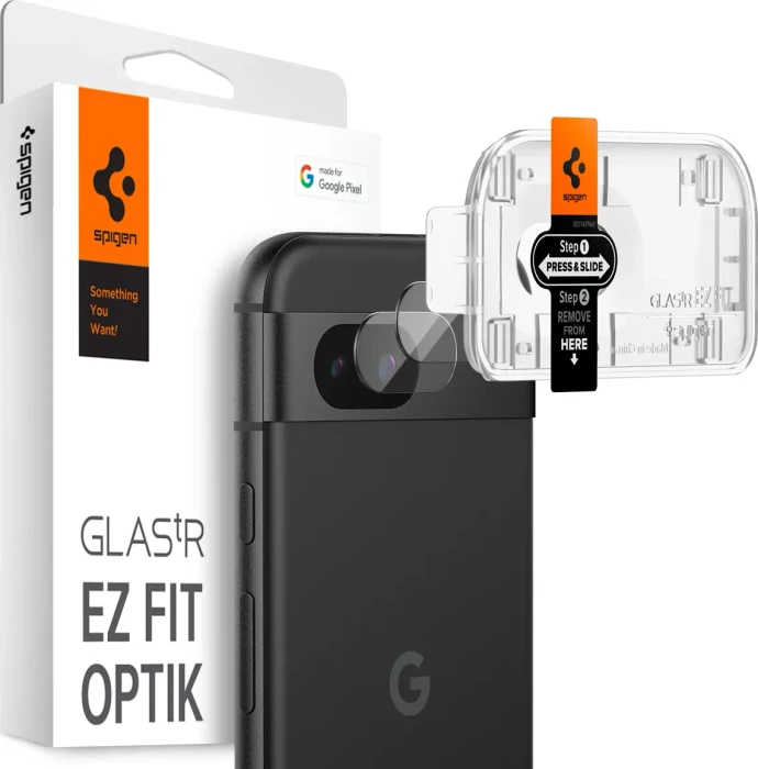 Spigen GLAS.tR EZ Fit Optik Lens Protector für Google Pixel 8a crystal clear