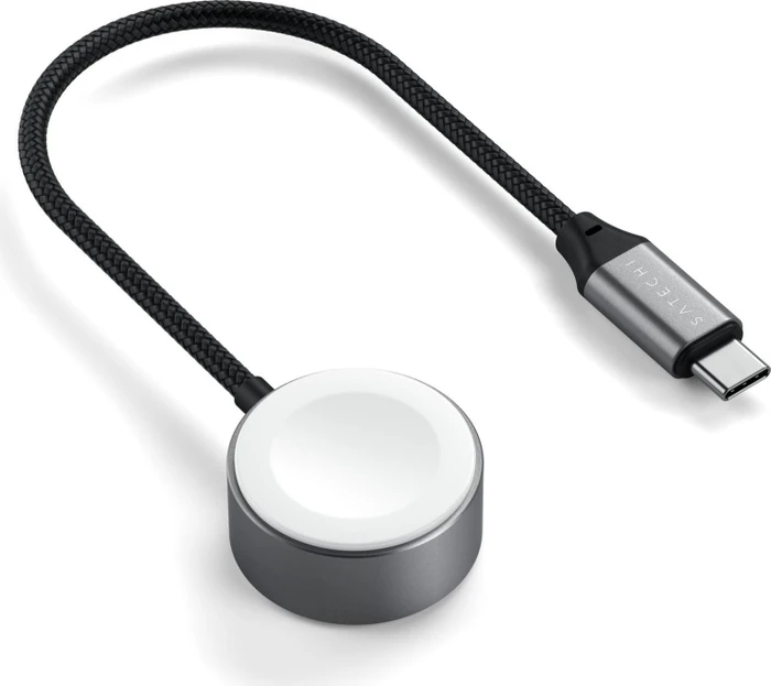 Satechi USB-C Fast Charging Cable for Apple Watch grau/weiß