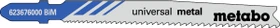 Metabo Universal Metal Stichsägeblatt, 74x1mm, 25 Stück