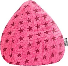 Sitting Point Beanbag Fluffy Stars L Sitzsack rosa