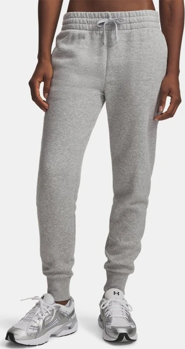 Under Armour Rival Fleece Trainingshose lang mod grey light heather/white (Damen)