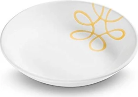 Gmundner Keramik Pur geflammt Suppenteller 20cm gelb