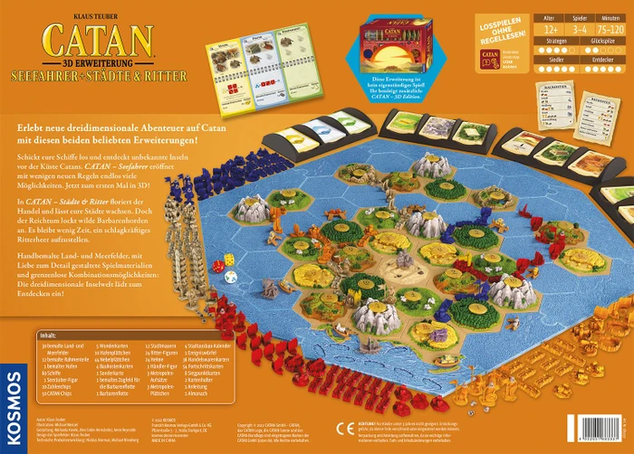 Die Siedler von Catan - 3D Edition Seefahrer + Städte & Ritter (Erweiterung)