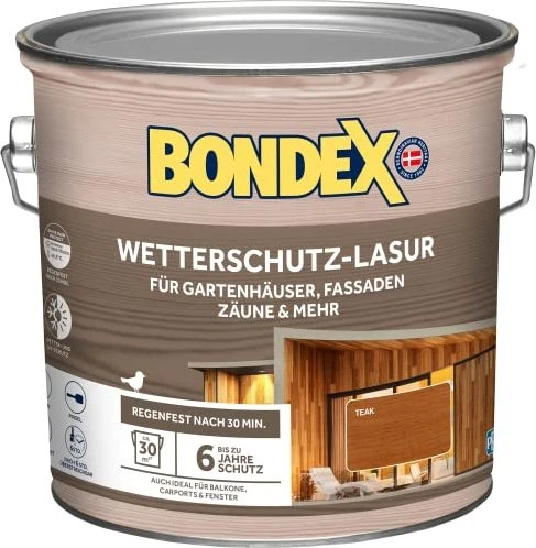 Bondex Holzlasur außen teak, 2.5l