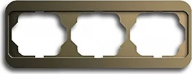 Busch-Jaeger Alpha nea Abdeckrahmen 3-fach Rahmen waagrecht, bronze