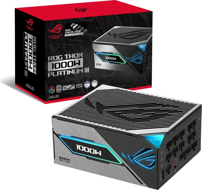 ASUS ROG Thor Platinum III (ROG Equalizer), ROG-THOR-1000P3-GAMING-E, 1000W, ATX 3.1