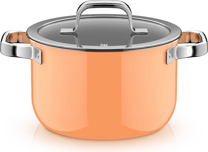 WMF Fusiontec Mineral Pro Kochtopf-Set papaya orange, 4-tlg.
