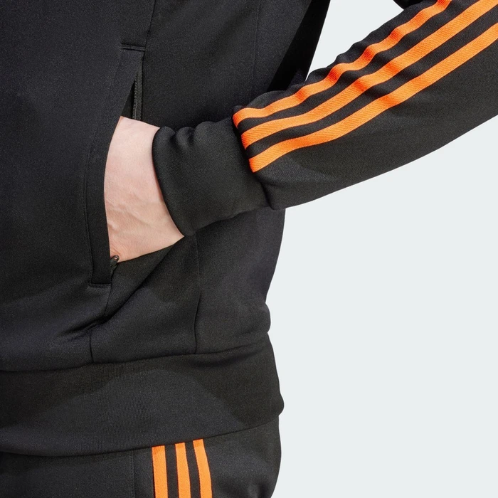 adidas Adicolor Classics SST Originals Trainingsjacke black/semi impact orange (Herren)