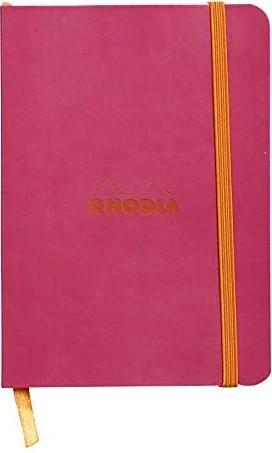 Rhodia Rhodiarama Notizbuch, A6, liniert, Softcover, raspberry rosa, 72 Blatt