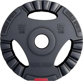 Gorilla Sports Olympia Kunststoff Gripper 50/51mm Hantelscheibe 5kg
