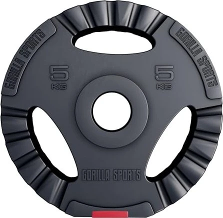 Gorilla Sports Olympia Kunststoff Gripper 50/51mm Hantelscheibe 5kg