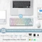 RK Royal Kludge RK61 60% Wireless, weiß, LEDs RGB, hot-swap, RK BROWN, USB/Bluetooth, DE Vorschaubild
