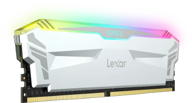 Lexar Ares RGB weiß UDIMM 16GB Kit, DDR4-3866, CL18-20-20-39