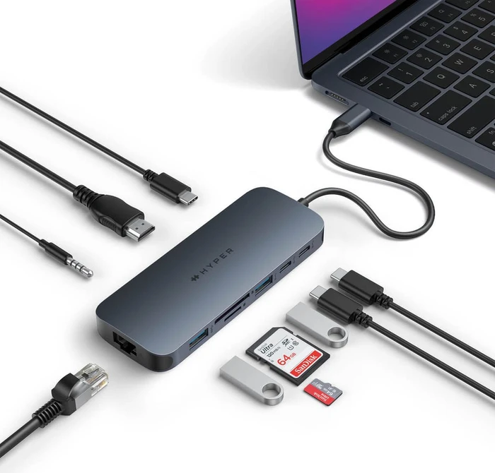 Hyper HyperDrive Next 10 Port USB-C Hub, USB-C 3.1 [Stecker]