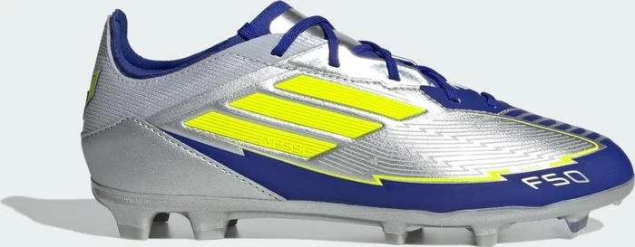 adidas F50 Elite Messi FG silver metallic/solar yellow/lucid blue (Junior)