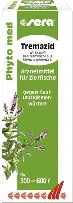 sera Phyto med Tremazid gegen Haut und Kiemenwürmer, 30ml