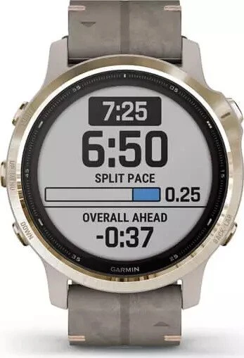 Garmin Fenix 6S Pro Solar light gold/shale grey