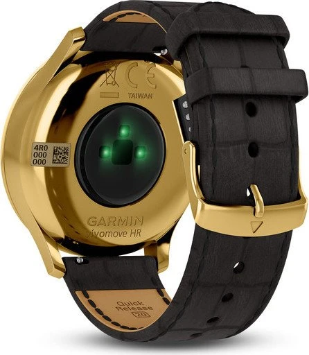 Garmin vivomove HR Premium Aktivitäts-Tracker gold/schwarz