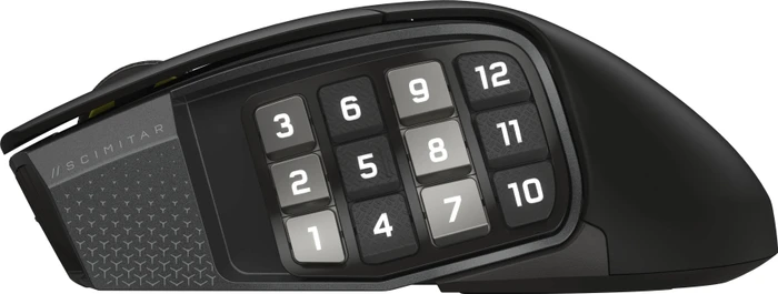 Corsair Scimitar Elite Wireless SE MMO, Gun Metal schwarz, USB/Bluetooth