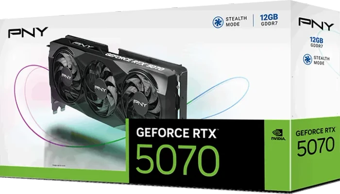 PNY GeForce RTX 5070 Triple Fan, 12GB GDDR7, HDMI, 3x DP