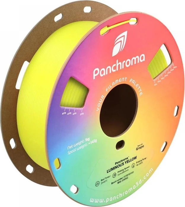 Polymaker Panchroma PLA Luminous, gelb, Spule, 1.75mm, 1.00kg