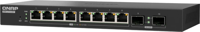 QNAP QSW-L2110 Desktop 2.5G Smart Switch, 8x RJ-45, 2x SFP+