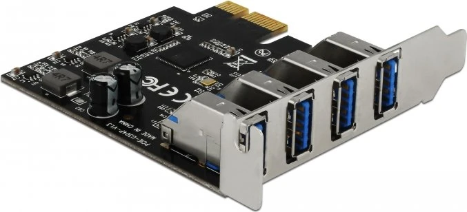 DeLOCK 4x USB-A 3.0, PCIe 2.0 x1