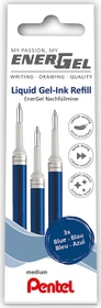 Pentel EnerGel Roller Pen LR7-CX Tintenrollermine 0.35mm (0.7mm Ball) blau, 3er-Pack
