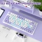 Ajazz AK820, White Purple, LEDs RGB, hot-swap, Ajazz Sea Salt, USB, US Vorschaubild