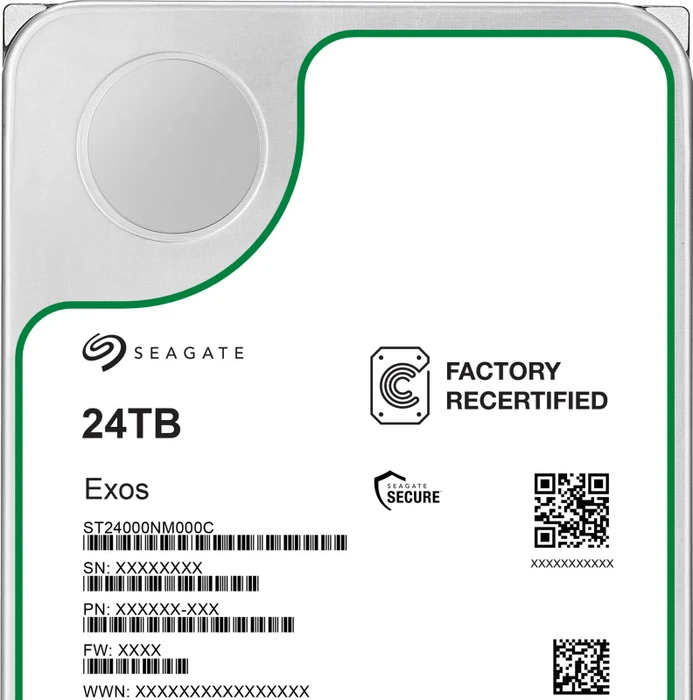 Seagate Exos 24TB, rezertifiziert, 24/7, 512e / 3.5" / SATA 6Gb/s