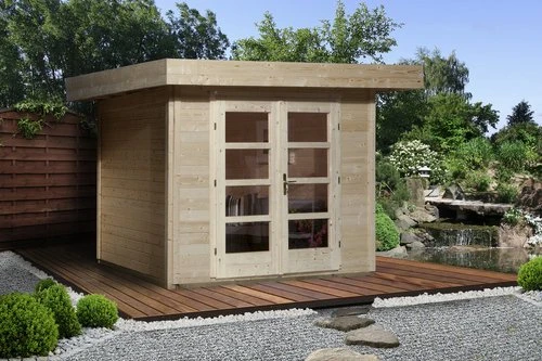 Weka 126+ 295x241cm Gartenhaus natur