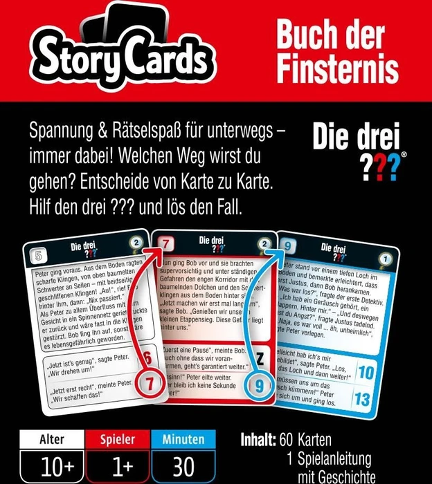 StoryCards - Die drei ??? Buch der Finsternis