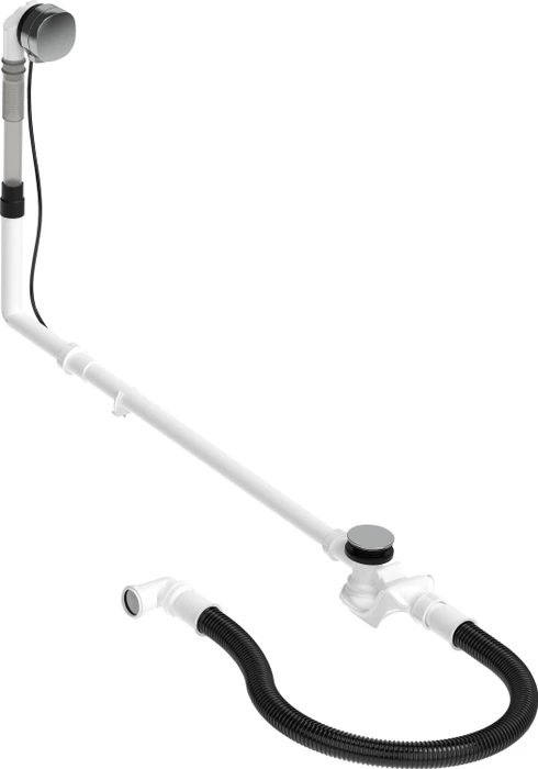 Duravit Universal Ab- und Überlaufgarnitur mit Zulauf chrom