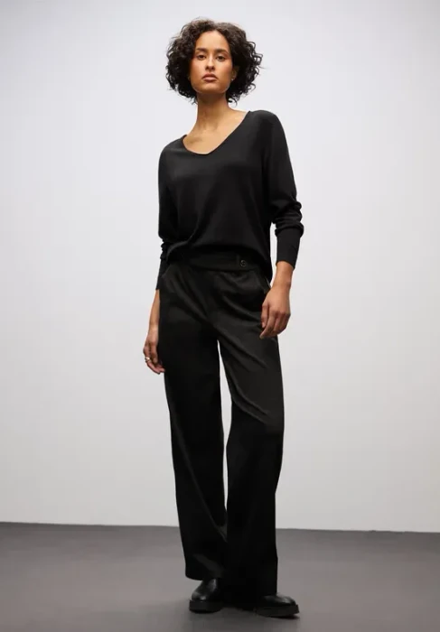 Street One V-Neck Pullover schwarz (Damen)
