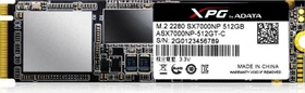 ADATA XPG SX7000 512GB, M.2 2280 / M-Key / PCIe 3.0 x4