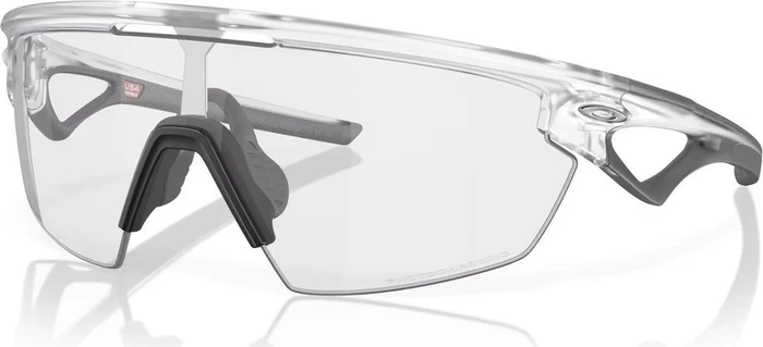 Oakley Sphaera matte clear/clear to black iridium photochromatic
