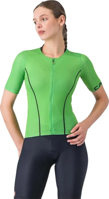 Castelli Anima Flow Trikot kurzarm kelly green/black (Damen)