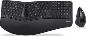 Perixx Periduo 605 Wireless Ergonomic Split Keyboard and Vertical Mouse Combo schwarz, USB, UK