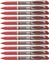 Pentel EnerGel BL110 1.0mm/0.5mm Gelroller rot/silber, 12er-Pack Vorschaubild