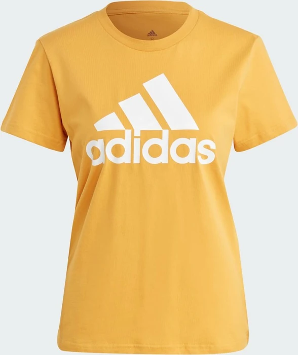 adidas Loungewear Essentials Logo T-Shirt kurzarm preloved yellow/white (Damen)