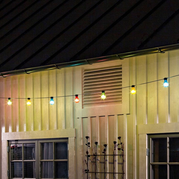 Konstsmide Lichterkette schwarz LED 10x mehrfarbig