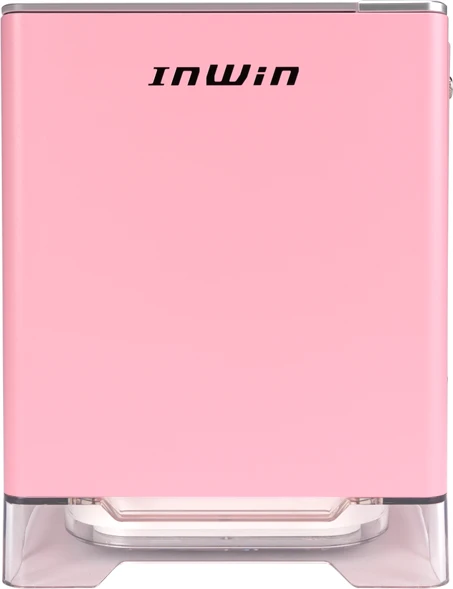 In Win A1 Plus pink, Glasfenster, Mini-ITX, 650W